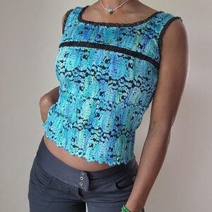 Vintage Whimsygoth Vamp Top